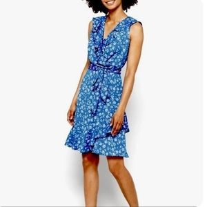 DKNY floral wrap dress